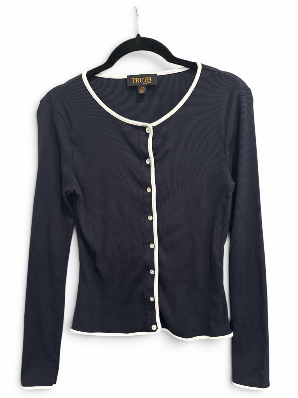 Truth Navy Long Sleeve Top